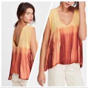 Free People Paradise Tie Dye Print Tee